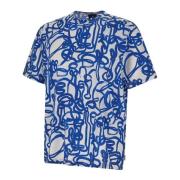 Paul Smith Optiska Kedjor Vit T-shirt Multicolor, Herr