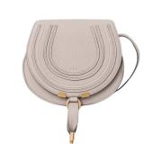 Chloé Liten Marcie Saddle Väska Beige, Dam