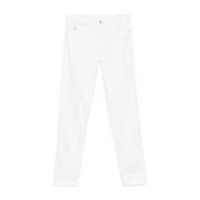 Brunello Cucinelli Vita byxor med broderad logotyp White, Herr