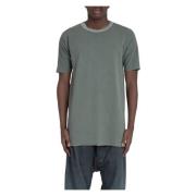 Boris Bidjan Saberi Texturerad Oversize Tee i Alga Green, Herr