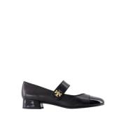 Tory Burch Svart Läder Mary Jane Ballerinas Black, Dam