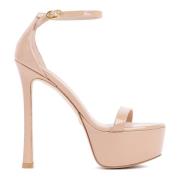 Stuart Weitzman Nudistcurve Hollywood Sandaler Beige, Dam