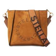 Stella McCartney Alter Suede Mini Crossbody Väska Brown, Dam