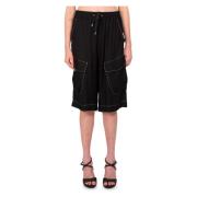 Pinko Cargo Shorts in Z99 Black, Dam