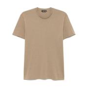 Tom Ford Gröna Polos och T-shirts Crew Neck Green, Herr