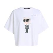 Karl Lagerfeld T-shirt Kvinna White, Dam