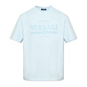 Versace T-shirt med tryckt logotyp Blue, Herr