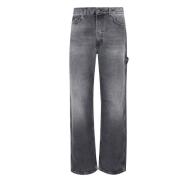 Haikure Spider Style Denim Jeans Black, Herr