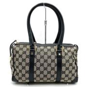 Gucci Vintage Pre-owned Canvas gucci-vskor Black, Dam