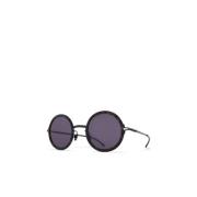 Mykita Klassiska runda solglasögon Monroe Collection Black, Unisex