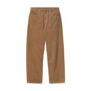 Carhartt Wip Coventry Velvet Byxor Misty Grey Brown, Herr