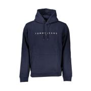 Tommy Hilfiger Mysig huva tröja med broderi Blue, Herr