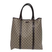 Gucci Vintage Pre-owned Canvas gucci-vskor Beige, Dam