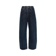 Agolde Krökta Indigo Jeans Blue, Dam