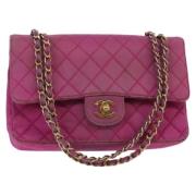 Chanel Vintage Pre-owned Satin chanel-vskor Pink, Dam