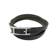 Hermès Vintage Pre-owned Laeder halsband Black, Dam