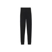 Saint Laurent Kashmir Leggings Högmidja Elastisk Midja Black, Dam