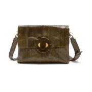 Maliparmi Medium Exotisk & Shades Crossbody Väska Green, Dam