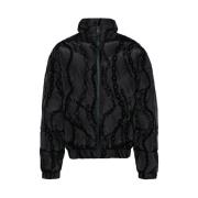 Versace Jeans Couture Svart Modejacka med Barocklogo Black, Herr