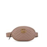 Gucci Vintage Pre-owned Laeder axelremsvskor Beige, Dam