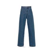 A.p.c. Indigo Denim Mid-Rise Straight Fit Jeans Blue, Herr