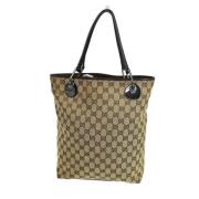 Gucci Vintage Pre-owned Canvas gucci-vskor Beige, Dam