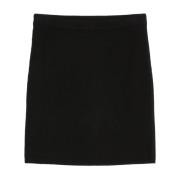 Marc O'Polo Stickad minikjol slim Black, Dam