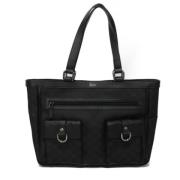 Gucci Vintage Pre-owned Canvas totevskor Black, Dam