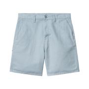 Carhartt Wip Avslappnad passform bomull linne shorts Blue, Herr