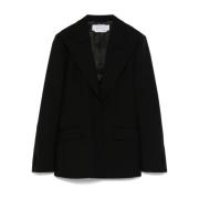 Gabriela Hearst Svart Blazer Ss25 Black, Dam