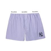 Sporty & Rich Yankees Serif Boxer Blårandig Bomull Purple, Herr