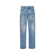 Magliano Sliten blå denim straight-cut jeans Blue, Herr