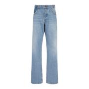 Balmain Jeans med kontrasteffekt Blue, Herr