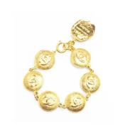 Chanel Vintage Pre-owned Metall armband Yellow, Dam