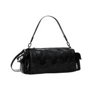 Desigual Svart polyeten handväska med snygg design Black, Dam