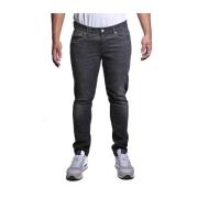 Cycle Svarta Bomull Elastan Jeans Modell 441P512 Black, Herr