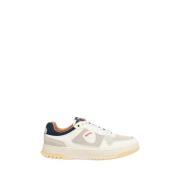 Blauer Ivory Sneakers Modern Sportigt Design Beige, Herr