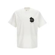 OBJECT Bubble Print T-shirt i vitt White, Herr