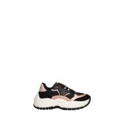 Armani Exchange Svarta Sneakers Elegant och Minimalistisk Design Multi...