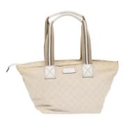 Gucci Vintage Pre-owned Canvas gucci-vskor White, Dam