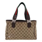 Gucci Vintage Pre-owned Canvas gucci-vskor Beige, Dam