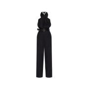 Moschino Jumpsuit med bälte Black, Dam