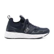 Emporio Armani EA7 Svarta Sneakers Med Stor Gummisula Black, Herr