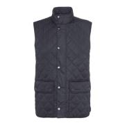 Barbour Quiltad Gilet Lowerdale Fiore Black, Herr