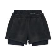 Alexander Wang Grå Shorts för Stiligt Utseende Gray, Dam