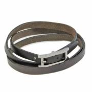 Hermès Vintage Pre-owned Laeder armband Black, Dam