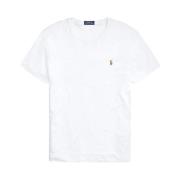 Polo Ralph Lauren Avslappnad Bomull T-shirt White, Herr