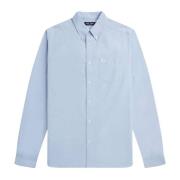 Fred Perry Klassisk Oxford Button-Down Skjorta Blue, Herr