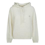 Sun68 Boucle hoodie för stiligt komfort Beige, Dam