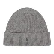 Polo Ralph Lauren Stilig Beanie Mössa för Män Gray, Herr